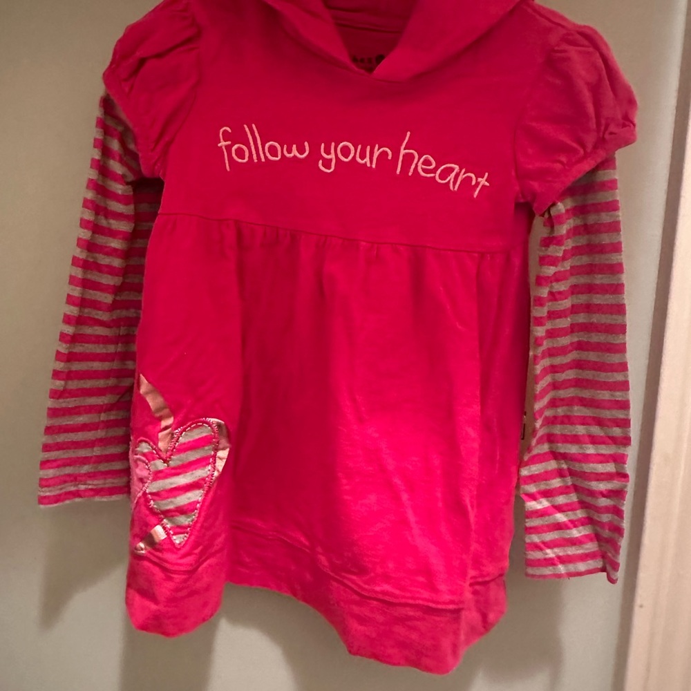 Follow Your Heart Kids Pink Dress